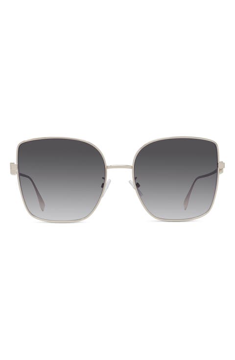 'Fendi Baguette 59mm Geometric Sunglasses