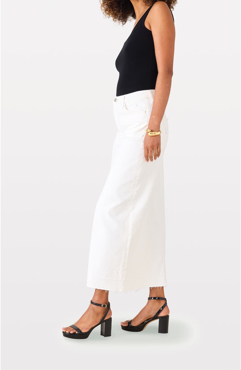 Voyageur by MERSEA Hopper Denim Maxi Skirt, Alternate, color, White Shell