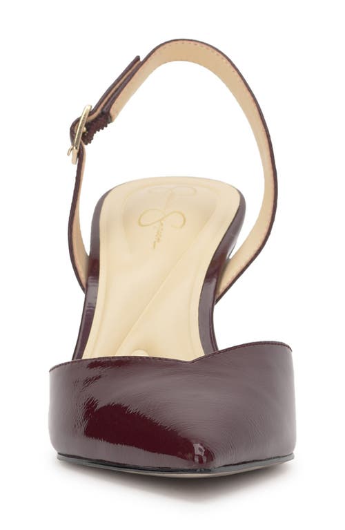 Jessica Simpson Fyvera Slingback Pump In Burgundy
