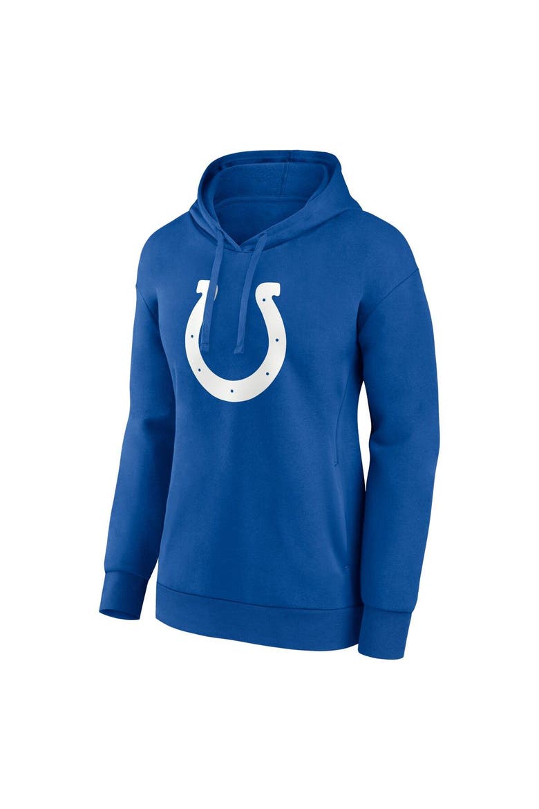 Women's Fanatics Branded Jonathan Taylor Royal Indianapolis Colts Player Icon Name & Number V-Neck Pullover Hoodie, Alternate, color, Royal