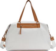 Miztique Nylon Weekender Faux Leather Trim Duffle Bag