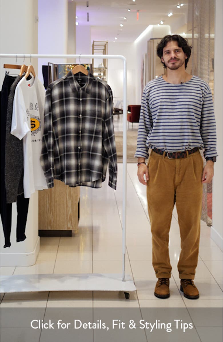 Plaid Flannel Button-Up Shirt, sales video thumbnail