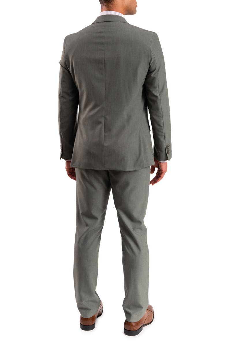 SAVILE ROW CO Bi-Stretch Solid 2-Piece Suit, Alternate, color, Green
