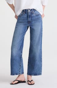 Madewell The Tall Wide-Leg Crop Jeans in Super Stretch Denim