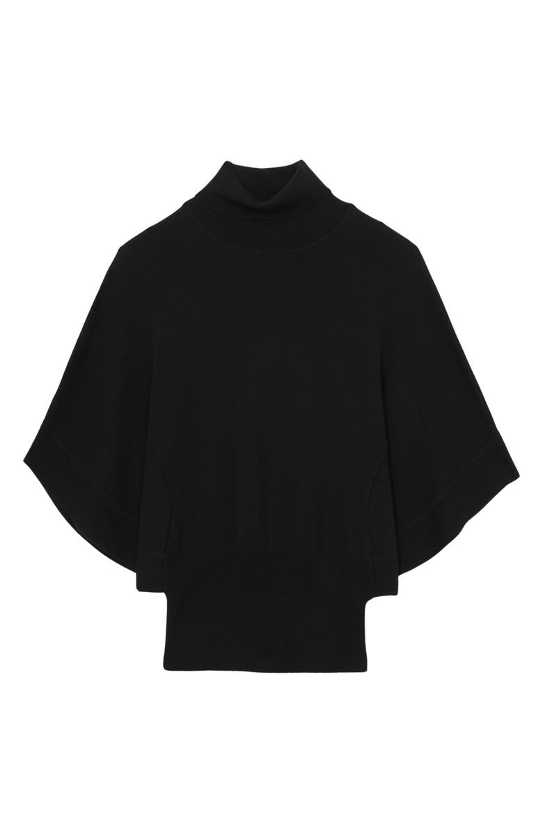 Reiss Hadley Turtleneck Dolman Sleeve Wool Sweater, Alternate, color, Black