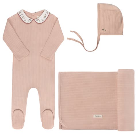 Embroidered Collar Collection - Layette Set