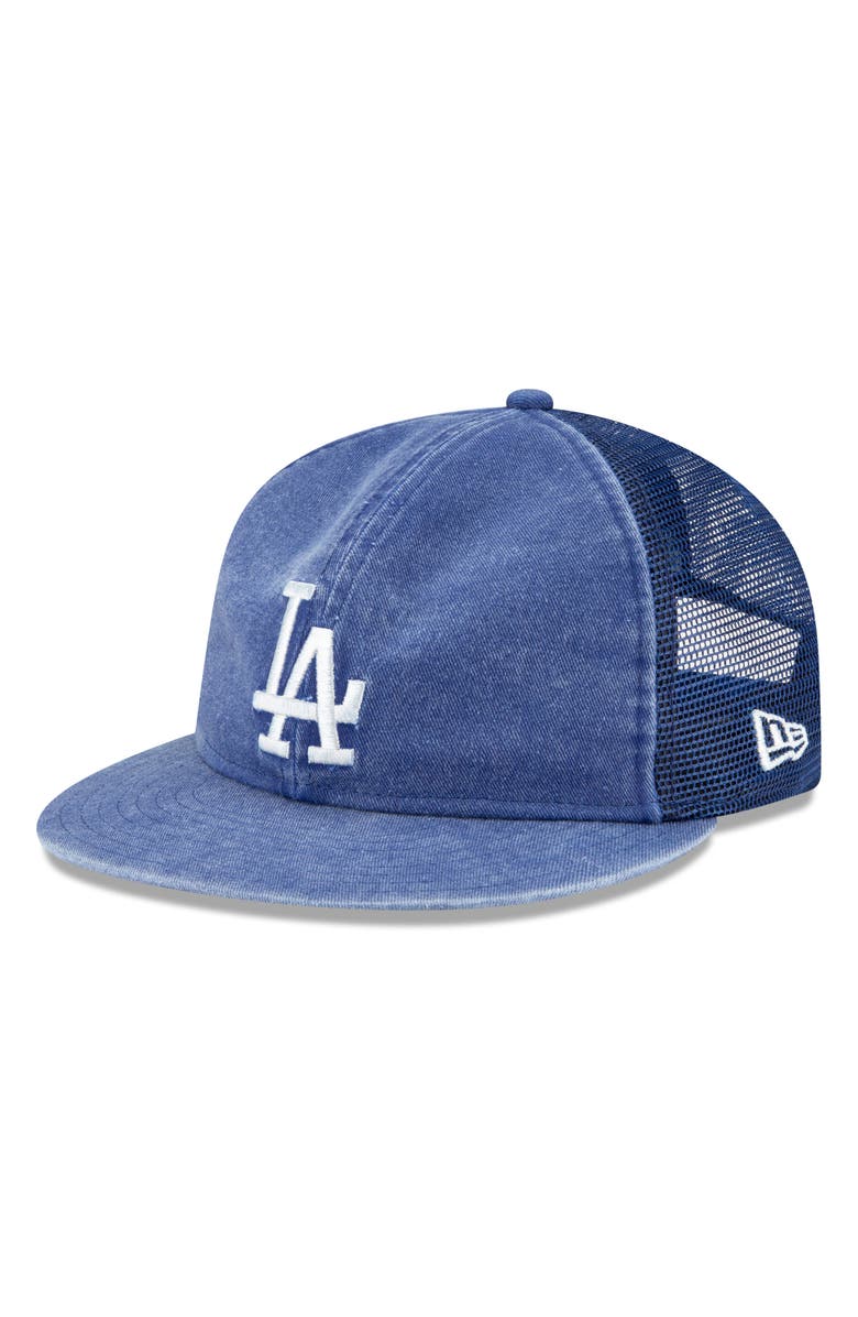 New Era Eric Emanuel x New Era LS 9FIFTY Los Angeles Dodgers Trucker Hat, Main, color, 
