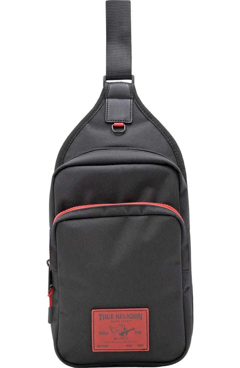 True Religion Pippen Sling Crossbody Bag, Main, color, Black