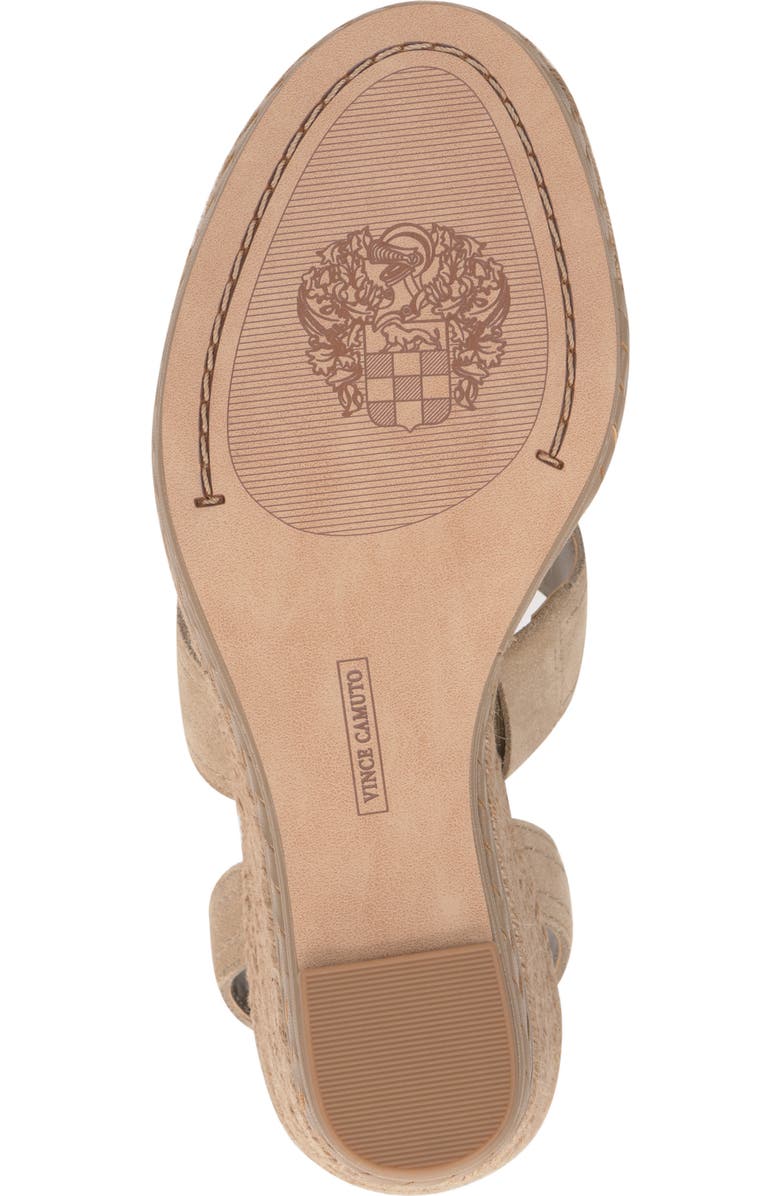 Vince Camuto Esmia Ankle Strap Platform Wedge Sandal, Alternate, color, Tortilla
