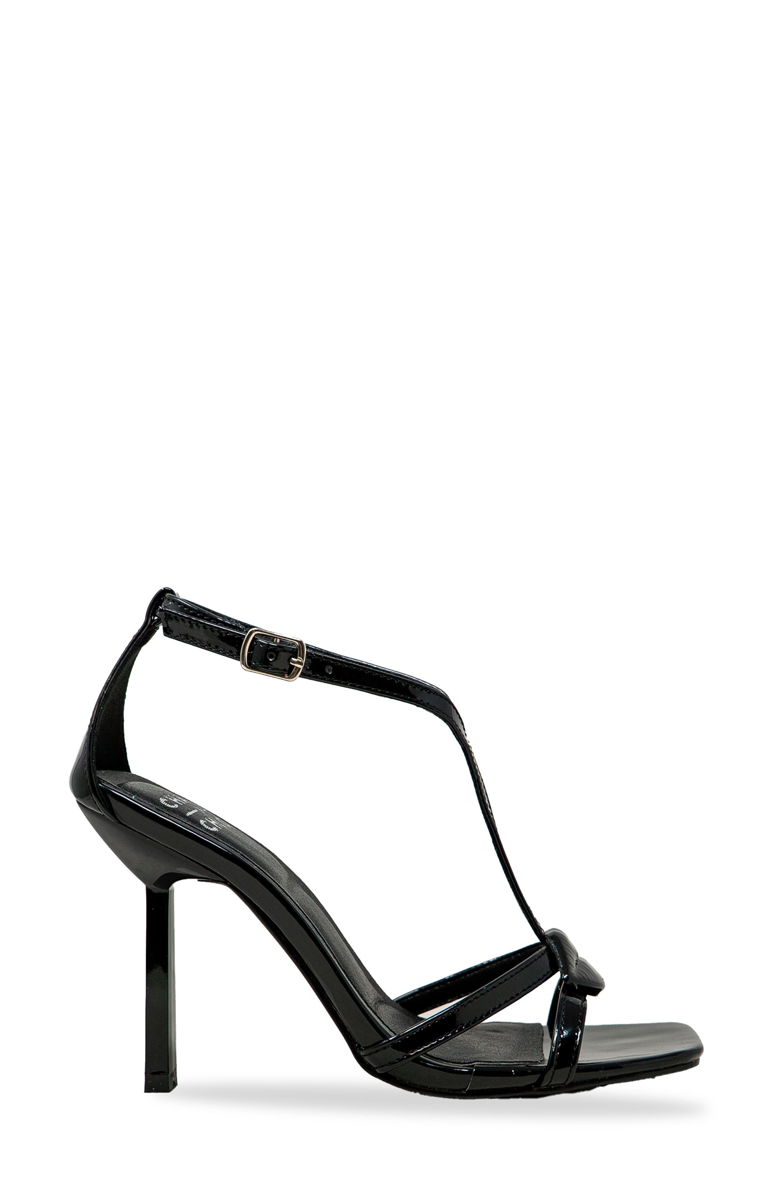 CHASE AND CHLOE Ankle Strap Stiletto Sandal, Alternate, color, Black Patent