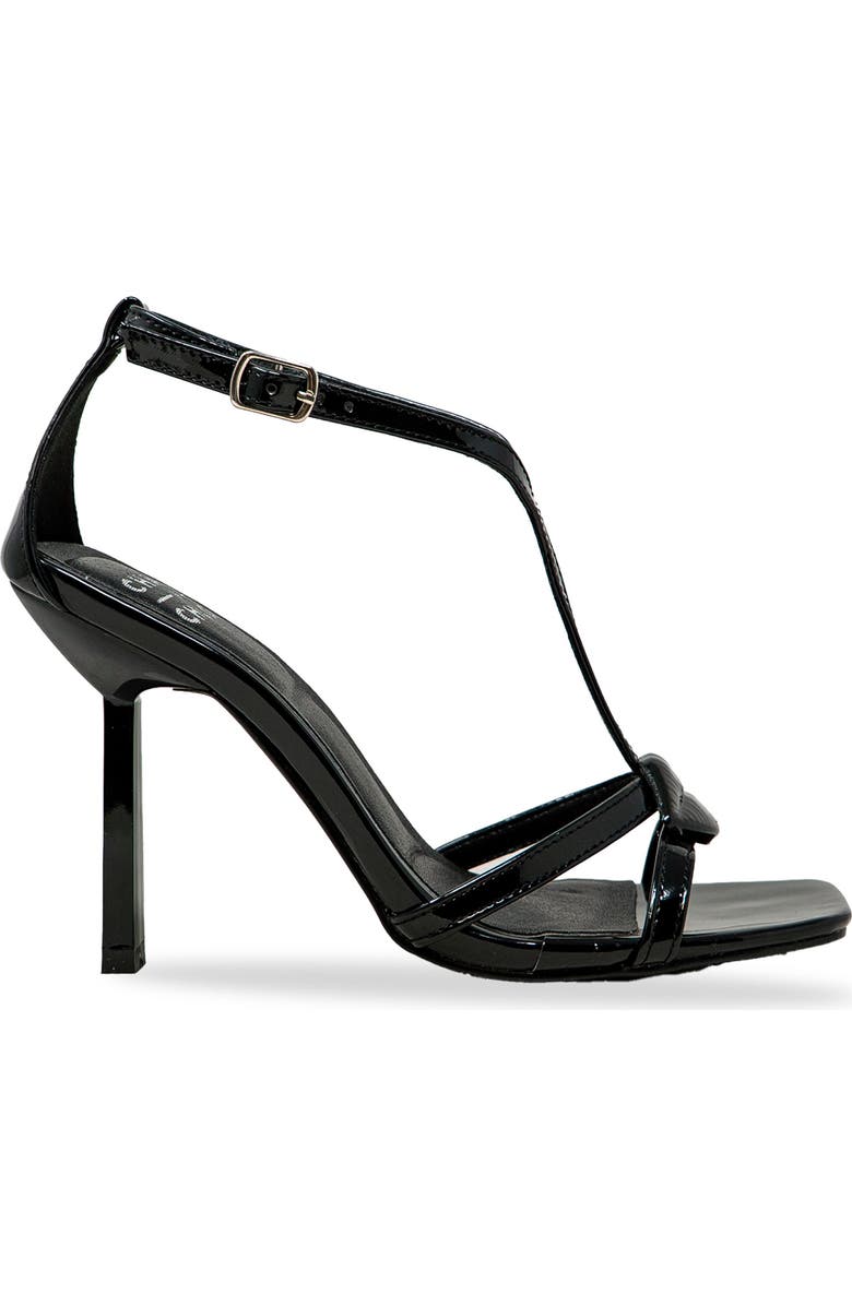 CHASE AND CHLOE Ankle Strap Stiletto Sandal, Alternate, color, Black Patent