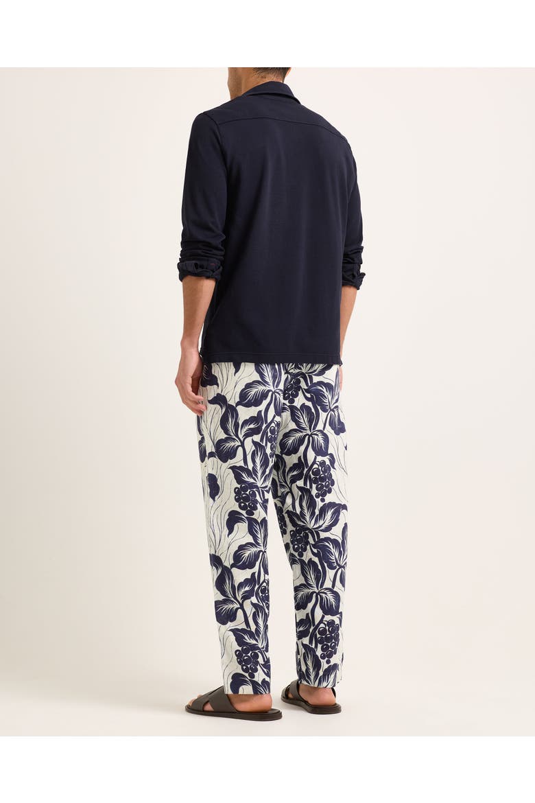 Alex Linen Relaxed-Fit Trousers, Alternate, color, NIGHT IRIS