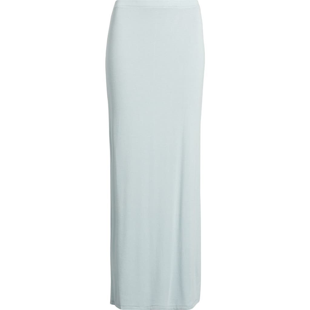 Artless Forever Eloise Back Slit Maxi Skirt In Blue
