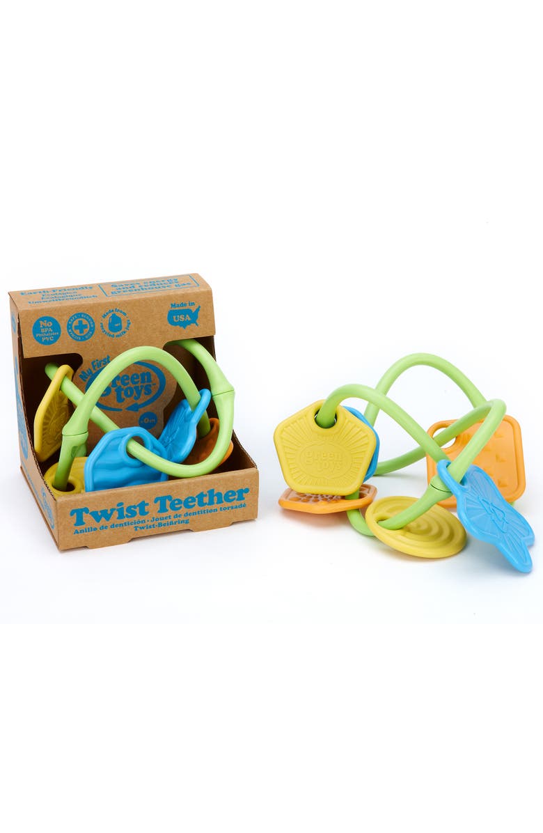 Green Toys Twist Teether, Alternate, color, Multicolored
