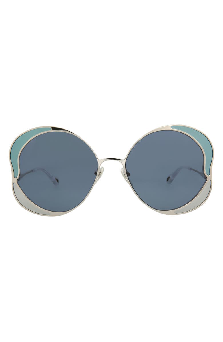 Chloé 60mm Geometric Sunglasses, Main, color, 