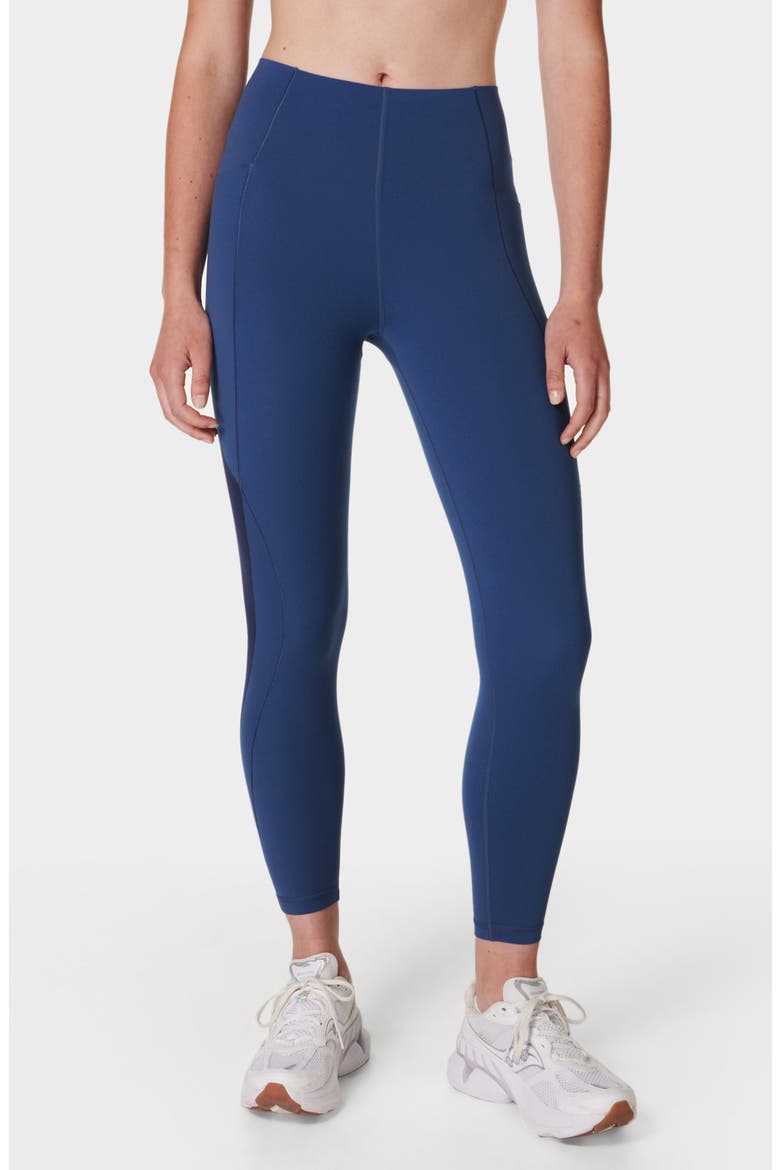 Power Texture Ankle Leggings, Main, color, FLUX BLUE