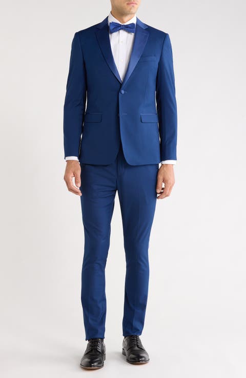 One-Button Satin Peak Lapel Tuxedo