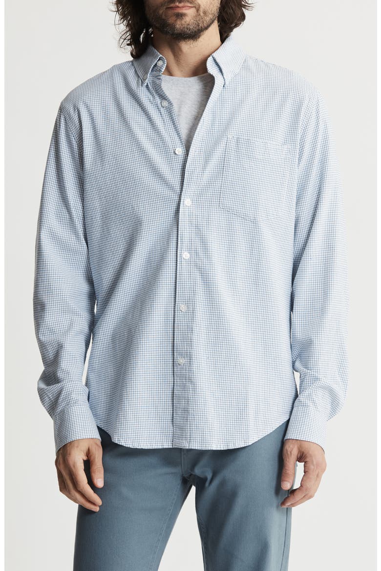 Classic Stretch Oxford Button-Up Shirt, Main, color, SLATE