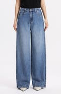 Bayeas Paneled High Waist Wide Leg Jeans
