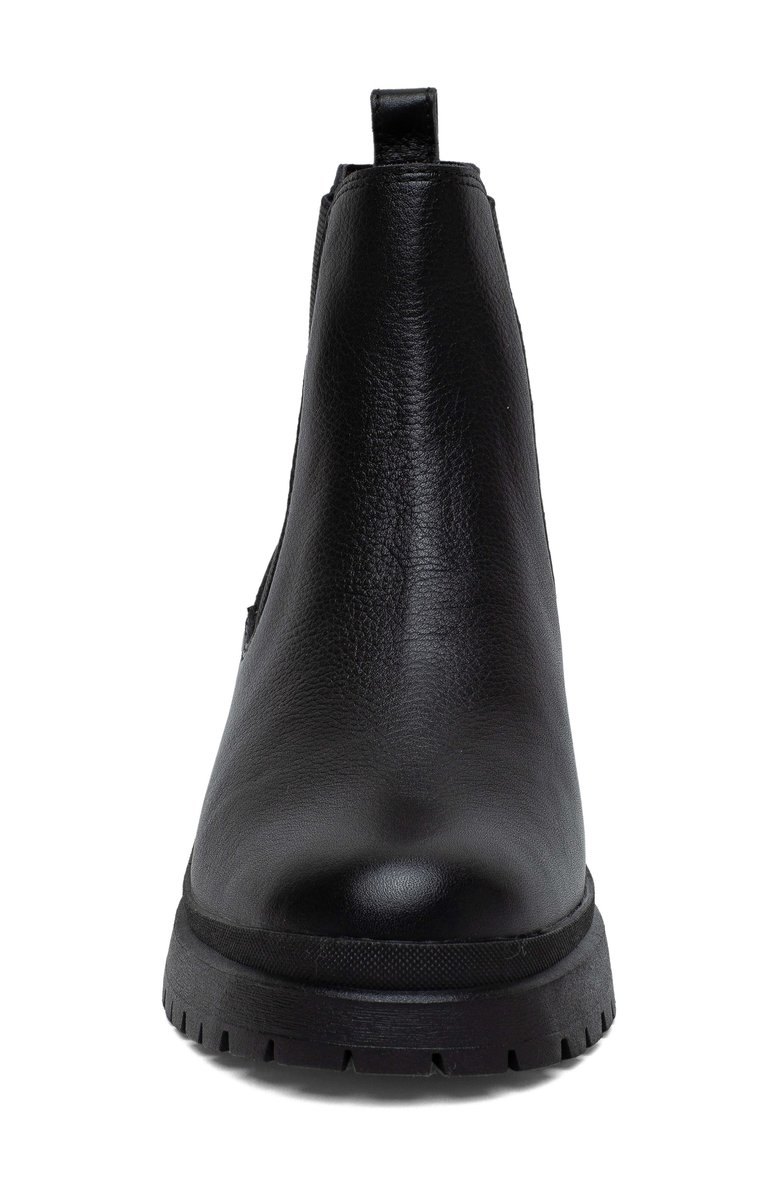 Linea Paolo Tokio Lug Sole Chelsea Boot, Alternate, color, Black