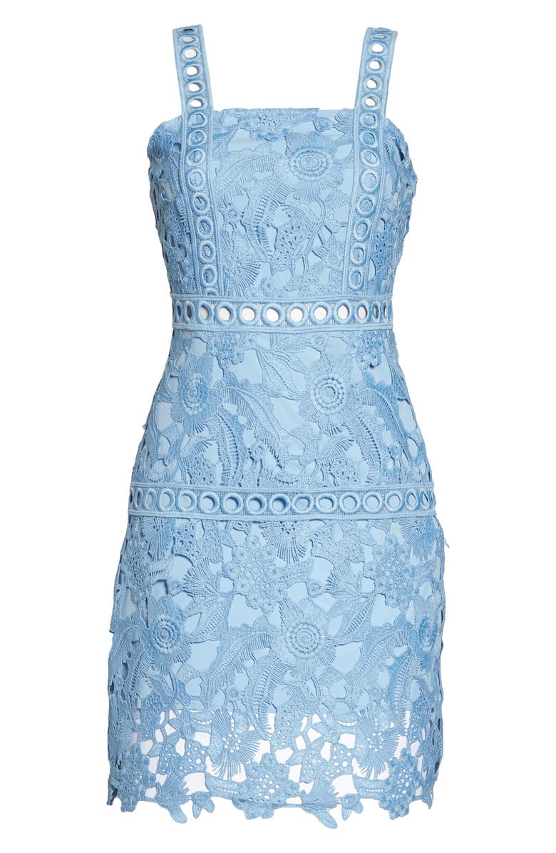 Sam Edelman Lace Sheath Dress, Alternate, color, 