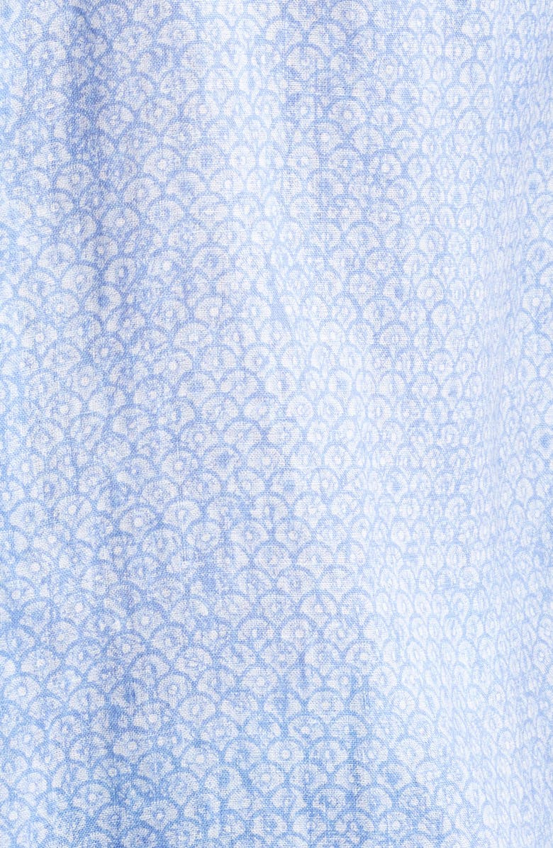 Peter Millar Champlain Short Sleeve Linen Sport Shirt, Alternate, color, Blue Freesia