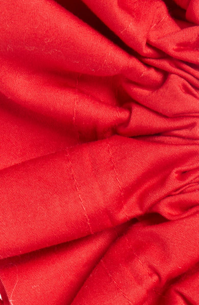 Damson Madder Garter Bun Wrap Scrunchie, Alternate, color, Red
