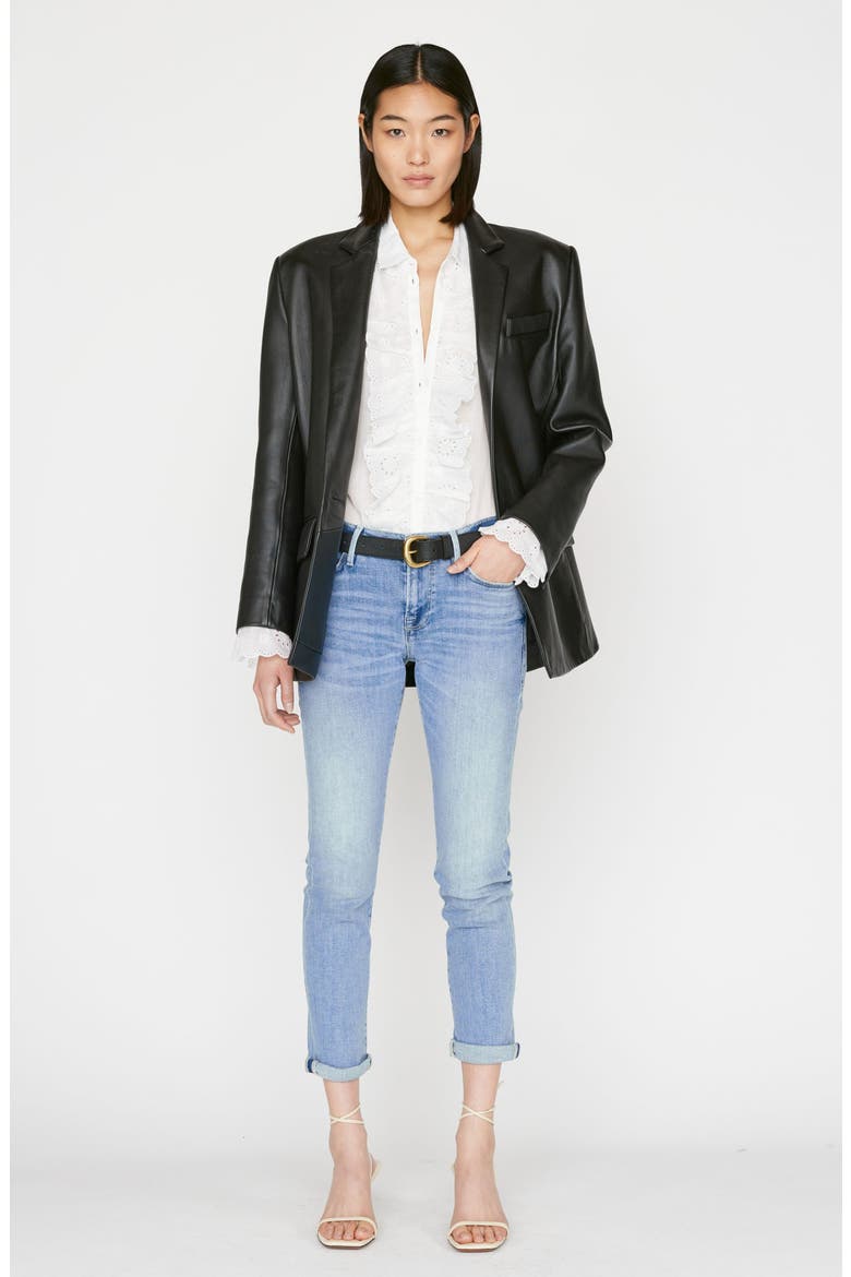 Le Garcon Ankle Slim Boyfriend Jeans, Alternate, color, GALESTON