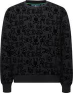 Psycho Bunny Kids' Reed Flocked Crewneck Sweatshirt