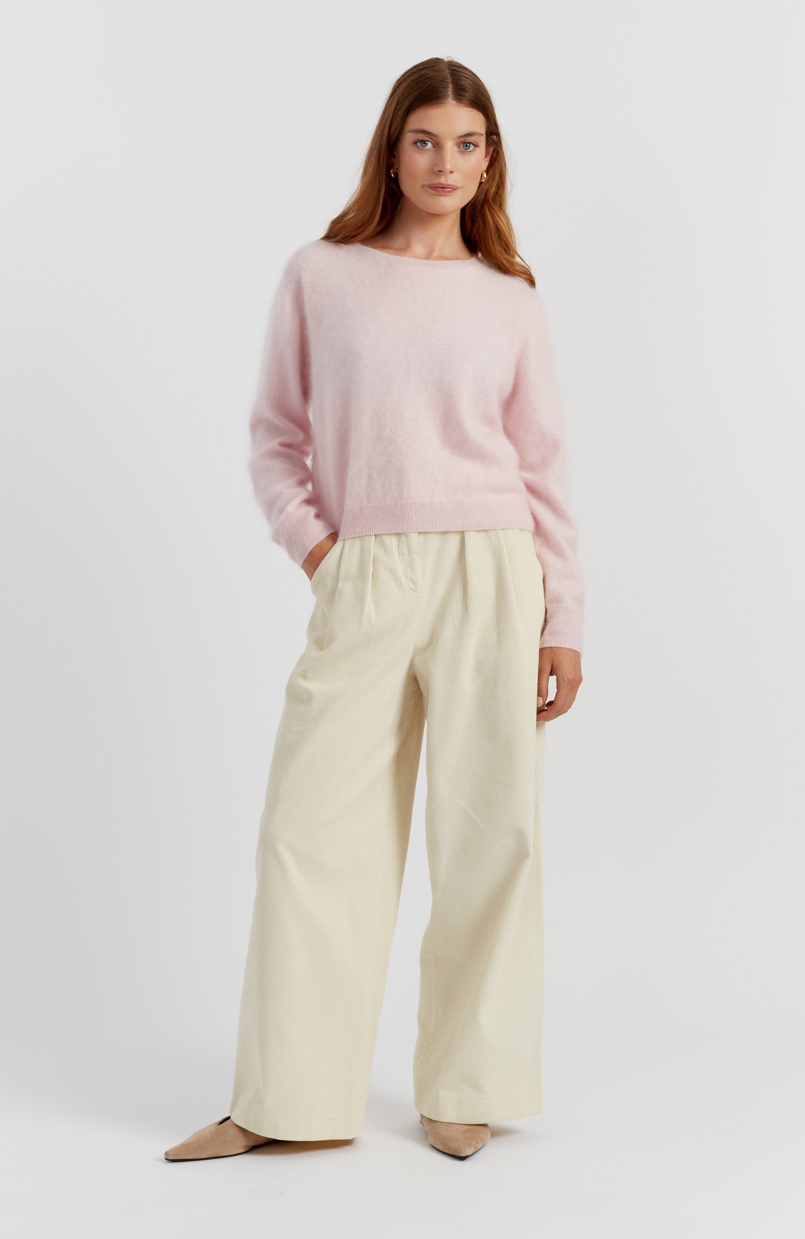 Brushed Cashmere Crewneck Sweater - image 4