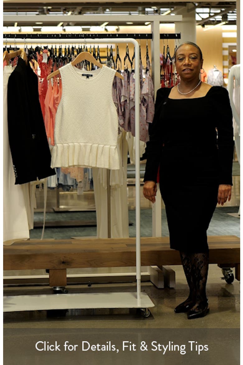 Nemyah Peplum Tank Sweater video