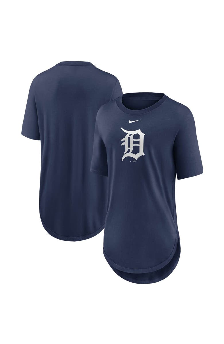 Nike Women's Nike Navy Detroit Tigers Mascot Outline Weekend Tri-Blend T-Shirt, Main, color, 