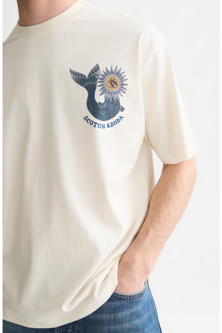 Loose Fit Graphic T-Shirt, Alternate, color, EGGNOG