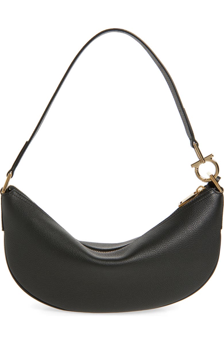 FERRAGAMO Smile Leather Hobo Bag, Alternate, color,