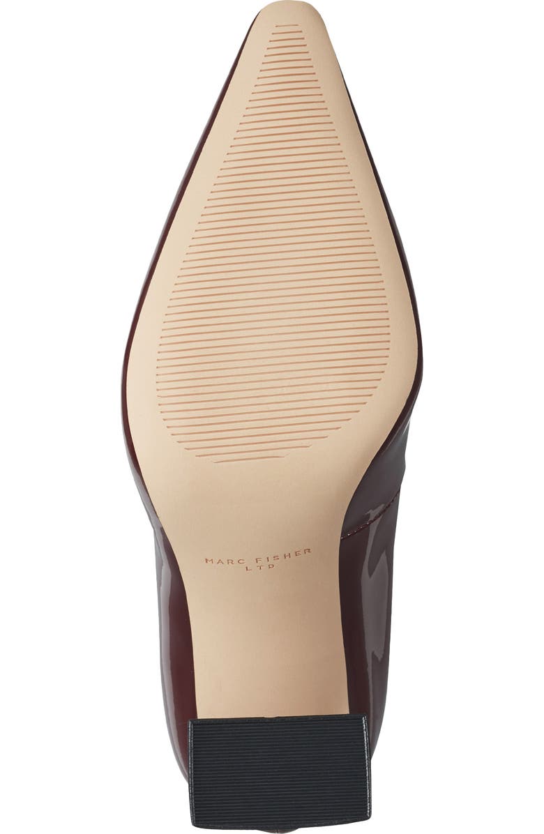 Marc Fisher LTD Minny Pointed Toe Pump, Alternate, color, Dark Red