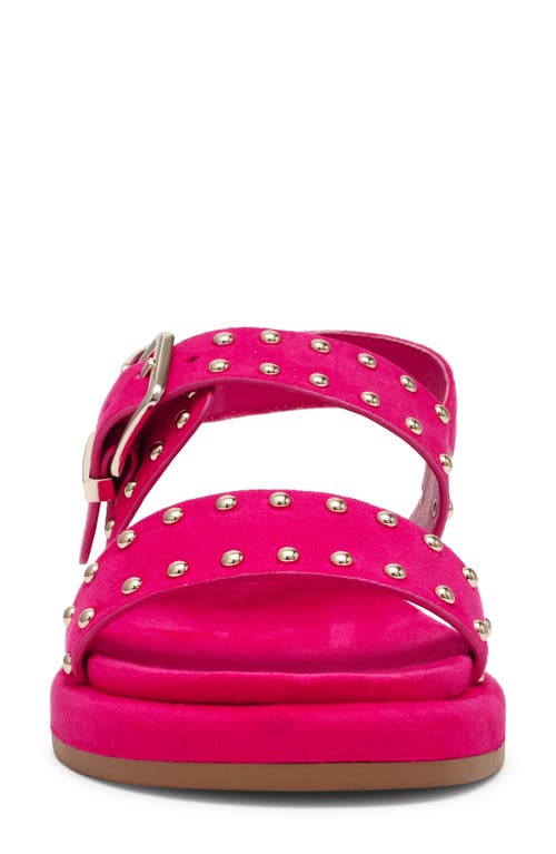 Anne Klein Elzey Studded Sandal In Flamingo Pink Nappa
