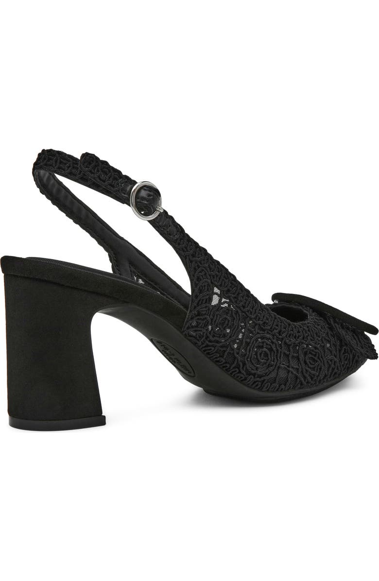 Anne Klein Belinda Lace Embroidered Slingback Pump, Alternate, color, Black