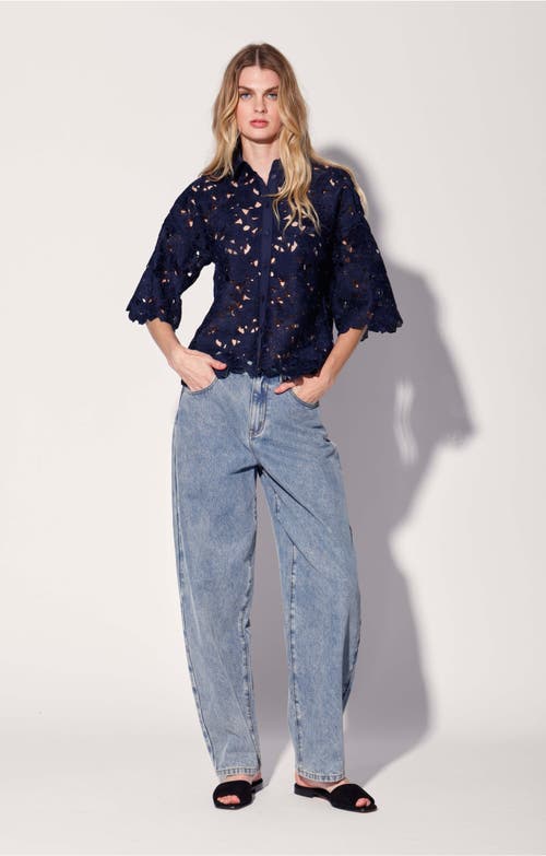 Shop Walter Baker Ollie Top In Bluebell Lace