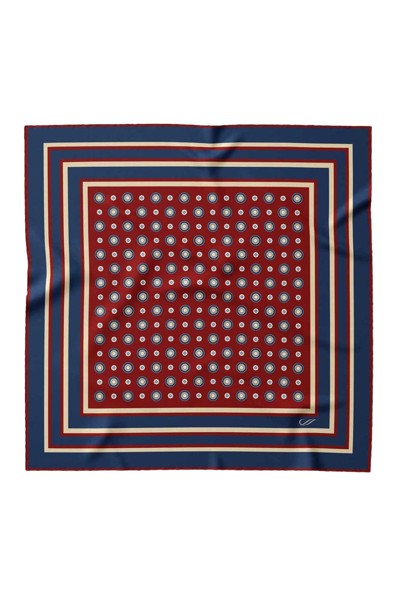 Pantera - Silk Pocket Square for Men, Main, color, Burgundy and  Navy