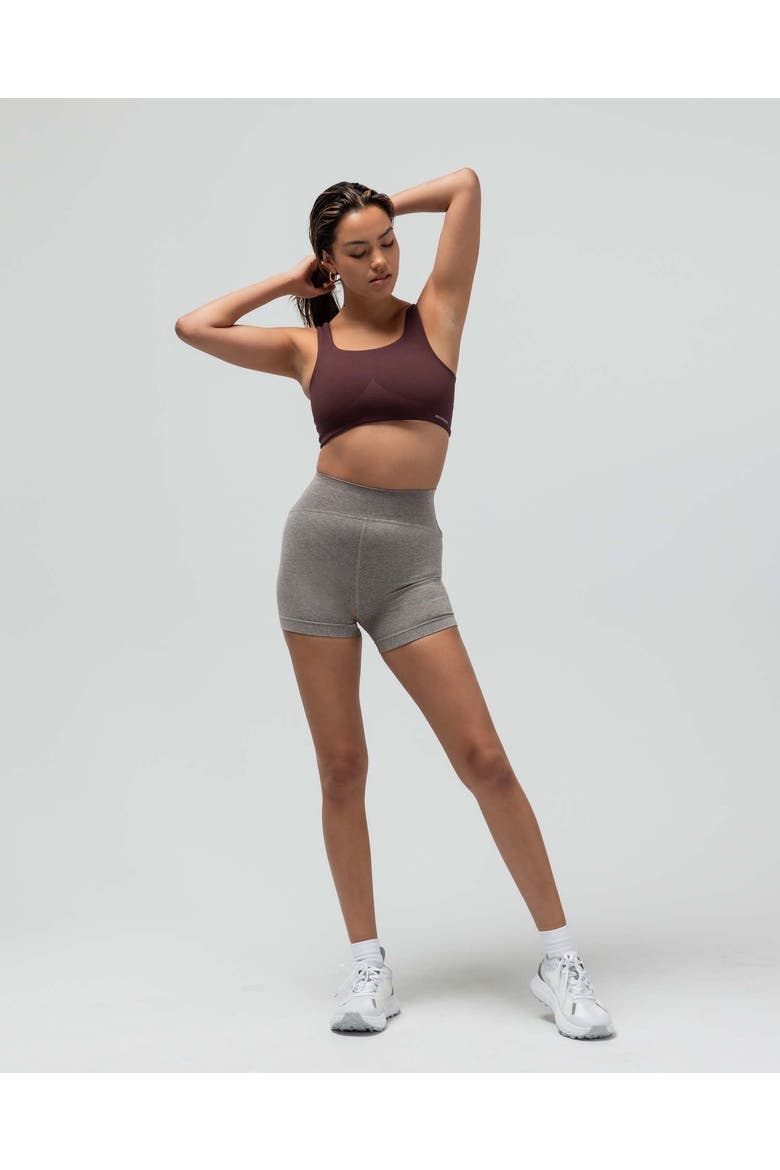 Clean Finish Compression Bra, Alternate, color, MAPLE