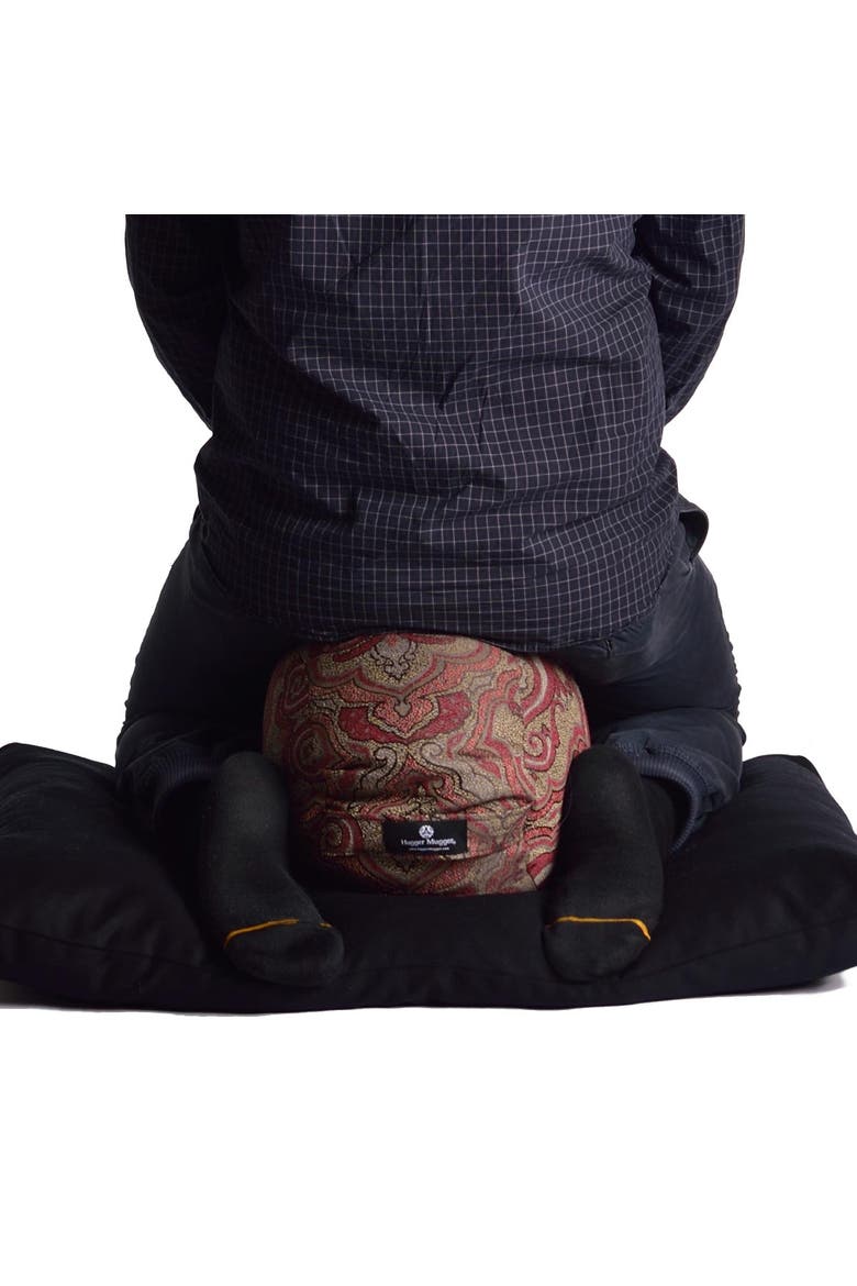 Zabuton Meditation Pillow, Alternate, color, Black