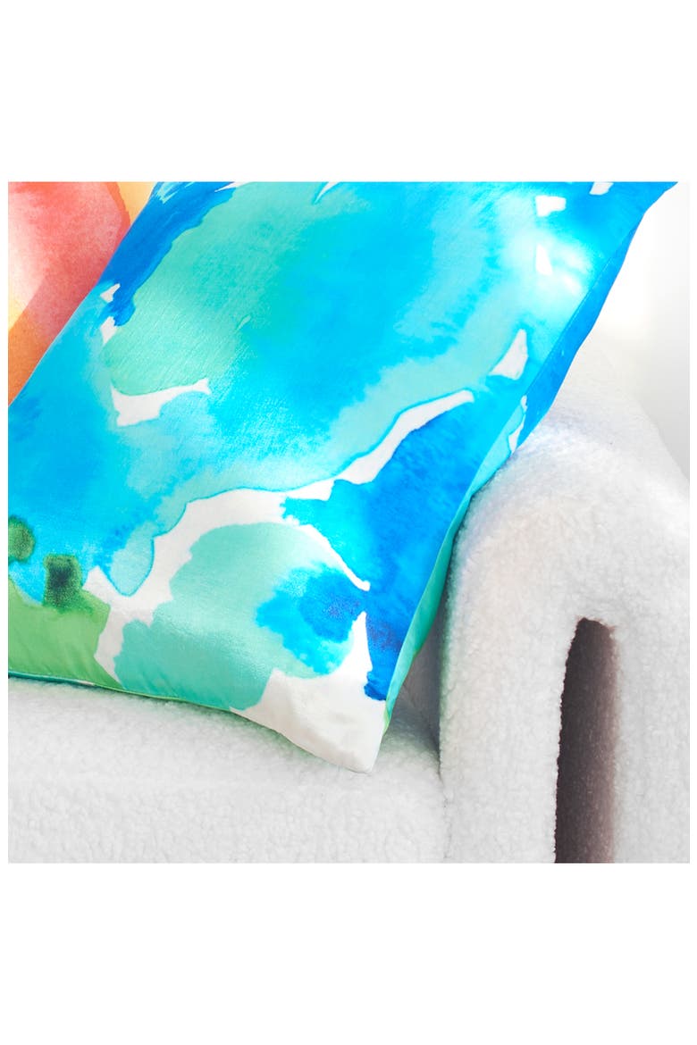 Caribbean Accent Pillow, Alternate, color, BLUE