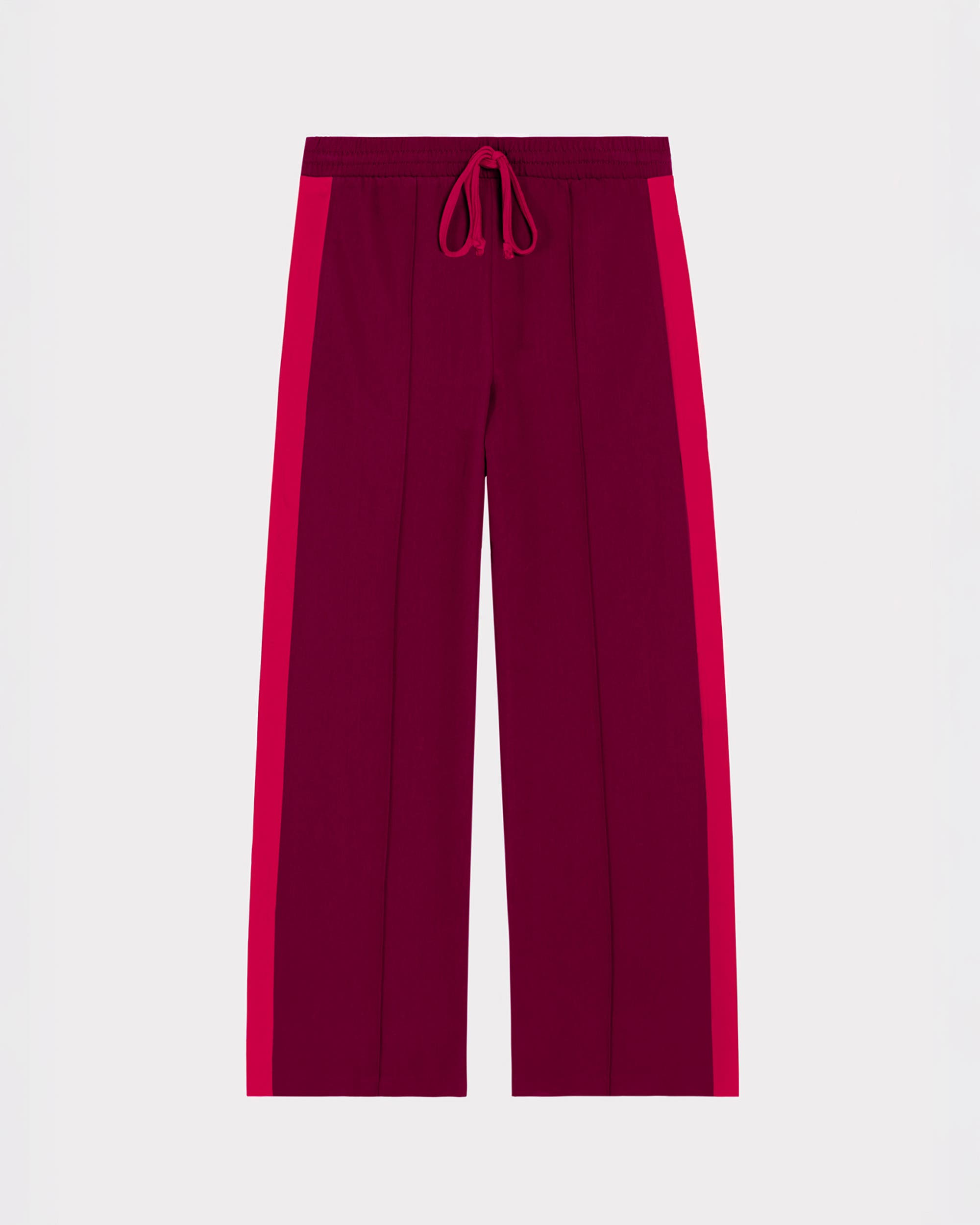 Drawstring Waist Side Stripe Trousers - image 4
