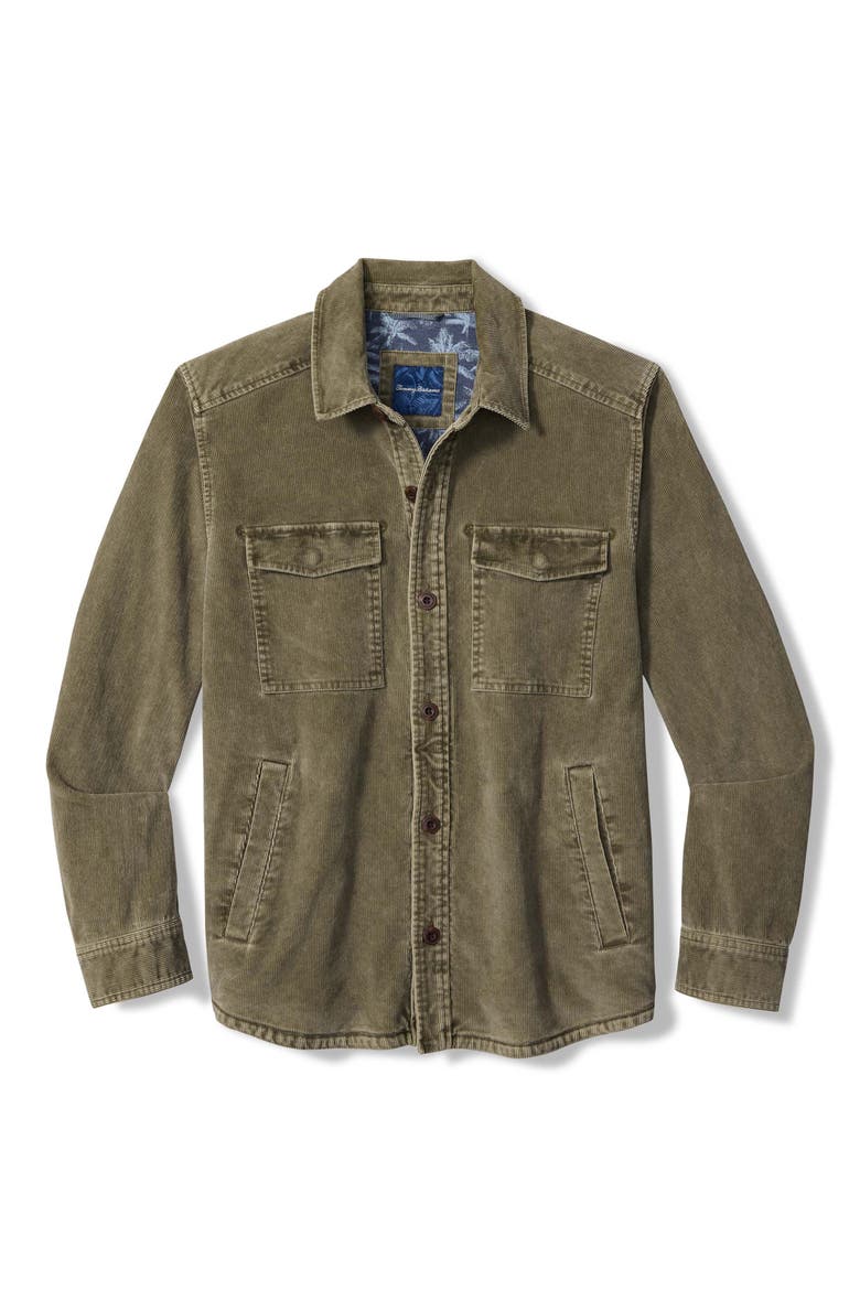 Camden Corduroy Shirt Jacket, Alternate, color, OAKMOSS
