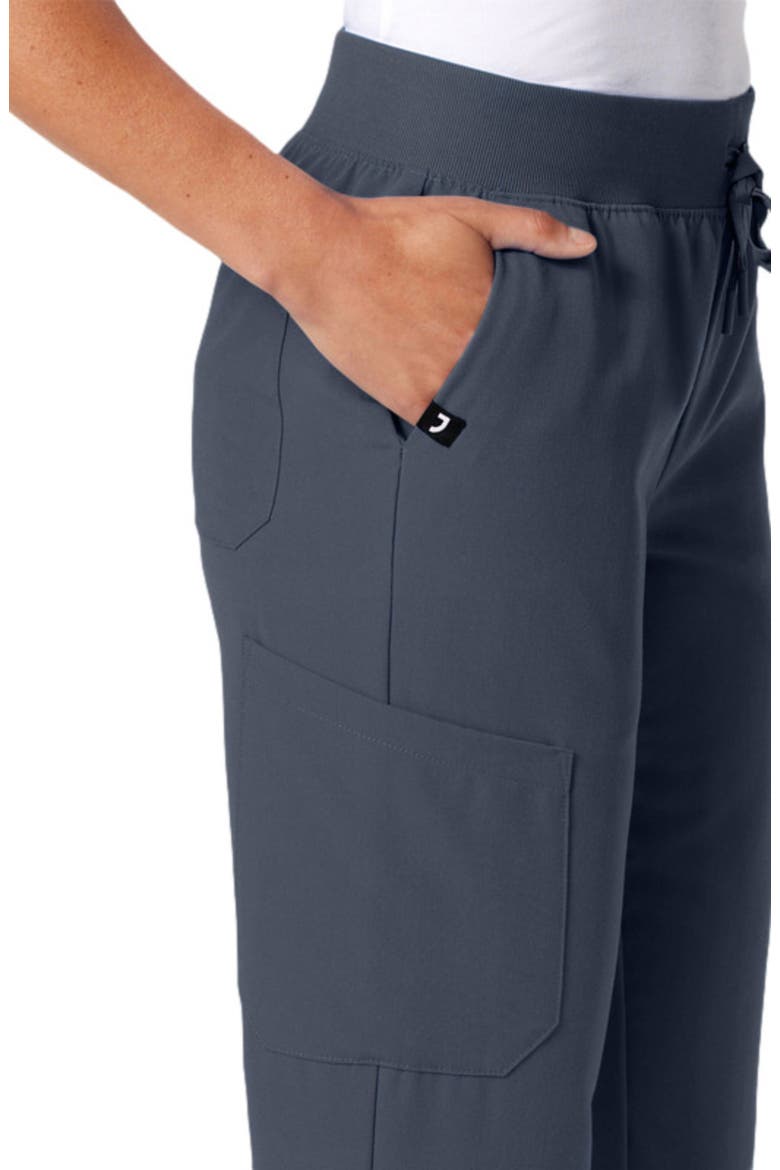 Silex Women's 6-Pocket Slim Mid-Rise Scrub Jogger, Alternate, color, Carbon Gray