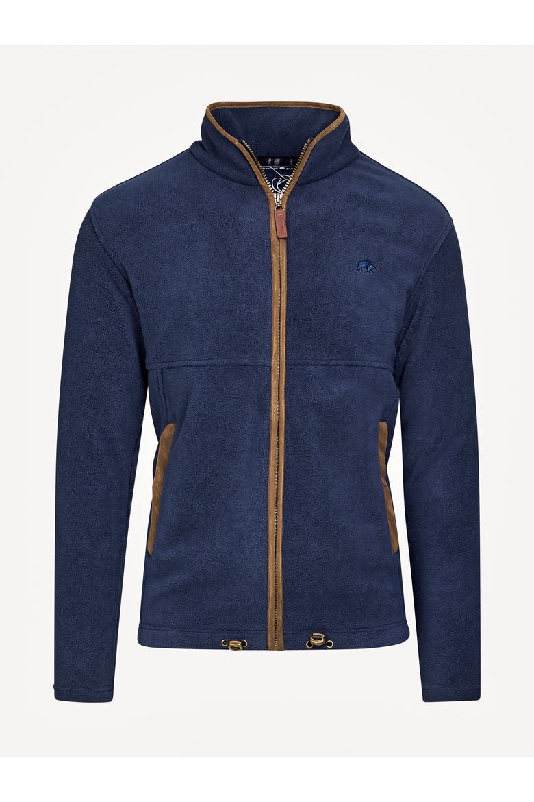 Fleece Zip Through Jacket, Alternate, color, Navy