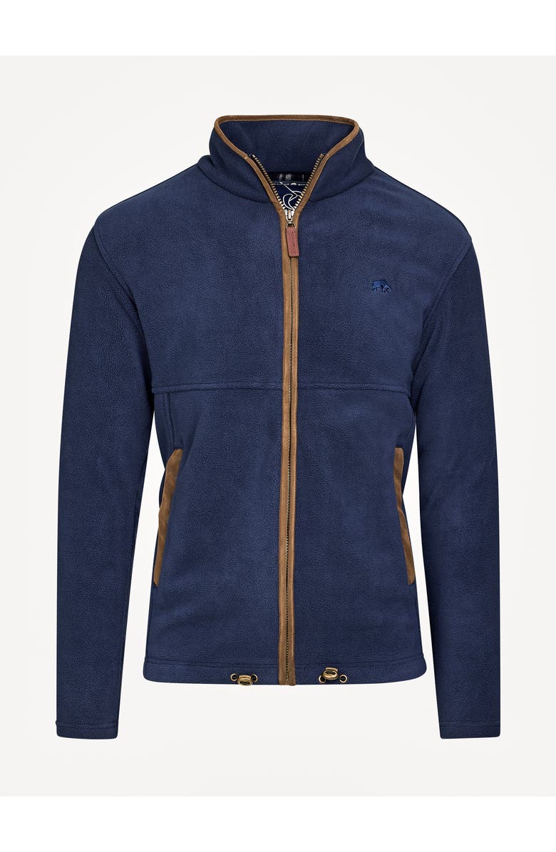 Raging Bull Fleece Zip Through Jacket, Alternate, color, Navy