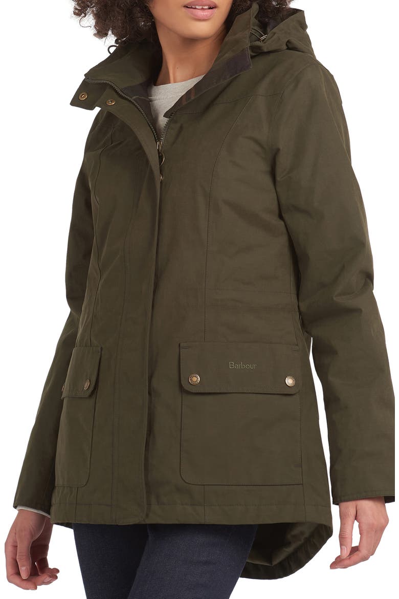 Lockwood Waterproof Hooded Jacket, Alternate, color, OLIVE/ CLASSIC