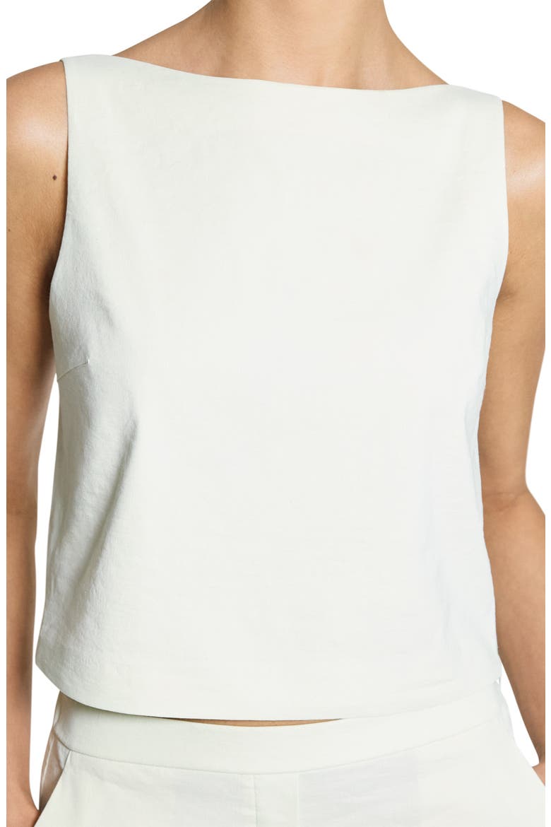 Boat Neck Sleeveless Shell, Alternate, color, LIGHT SEA GLASS