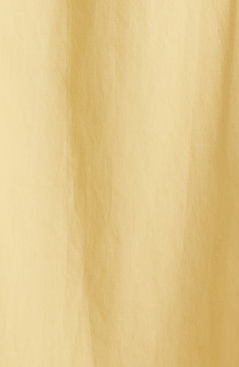 POSSE Lindie Plunge Neck Basque Waist Cotton Dress, Alternate, color, Yellow